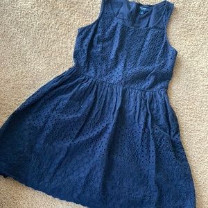 Navy blue lace dress